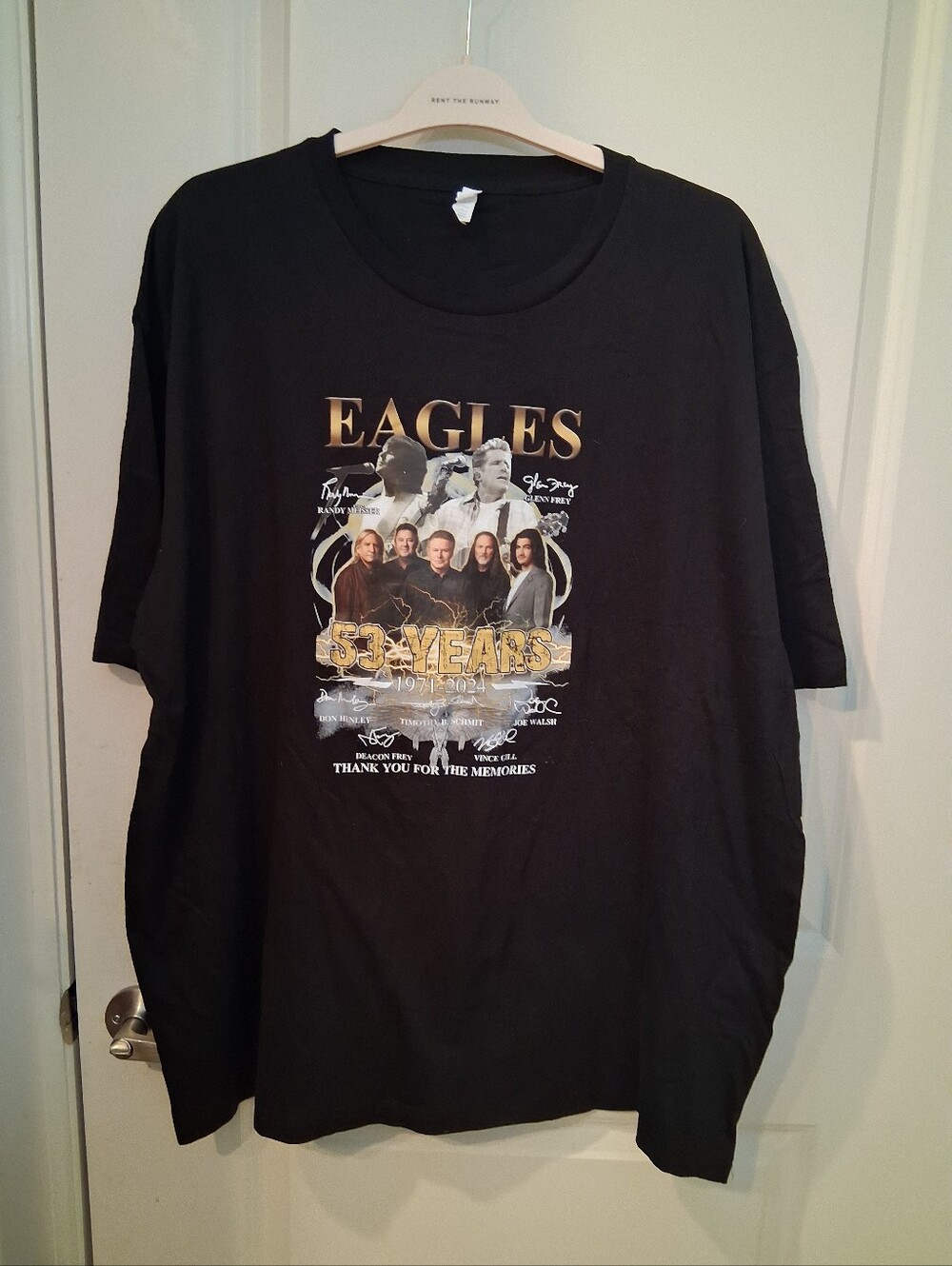 Eagles 53 Years Black Graphic Tour T-Shirt